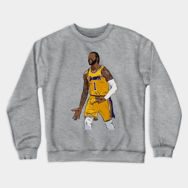 D'Angelo Russell Ice Sketch Crewneck Sweatshirt by rattraptees